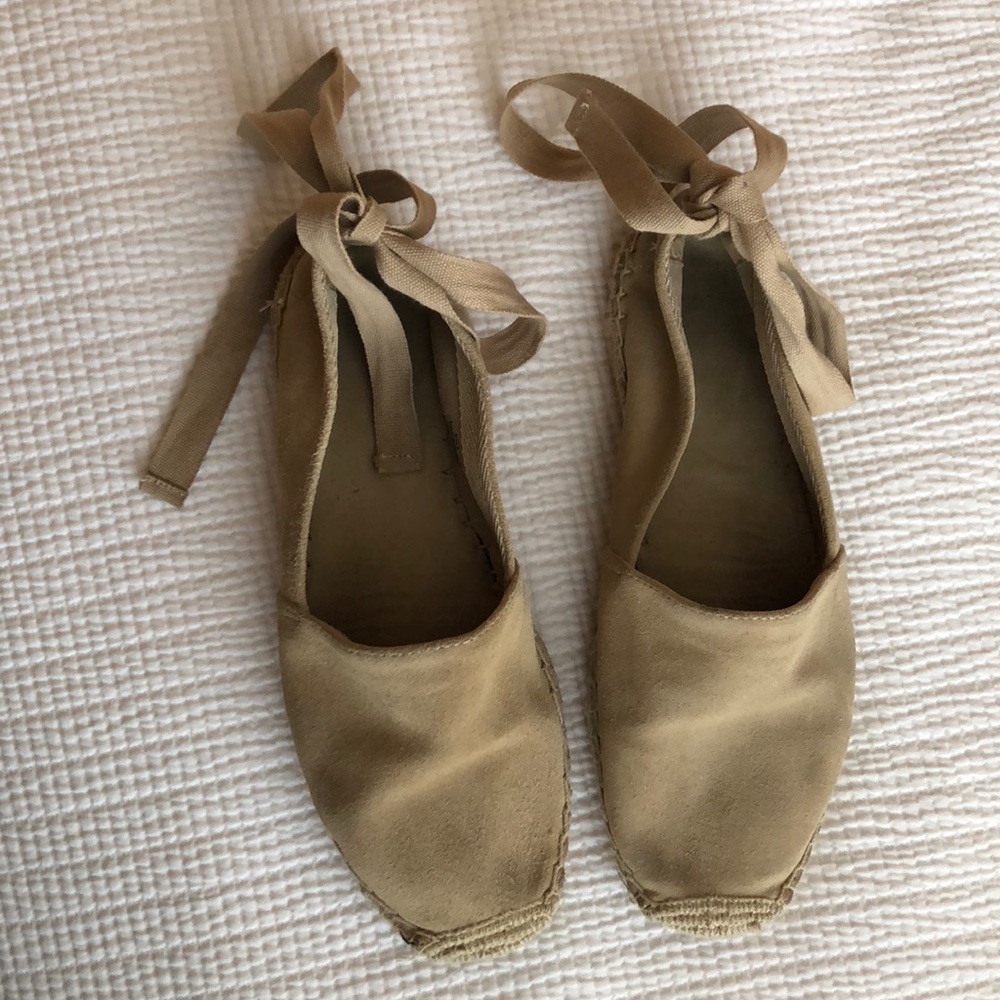 SUEDE LACE UP ESPADRILLES